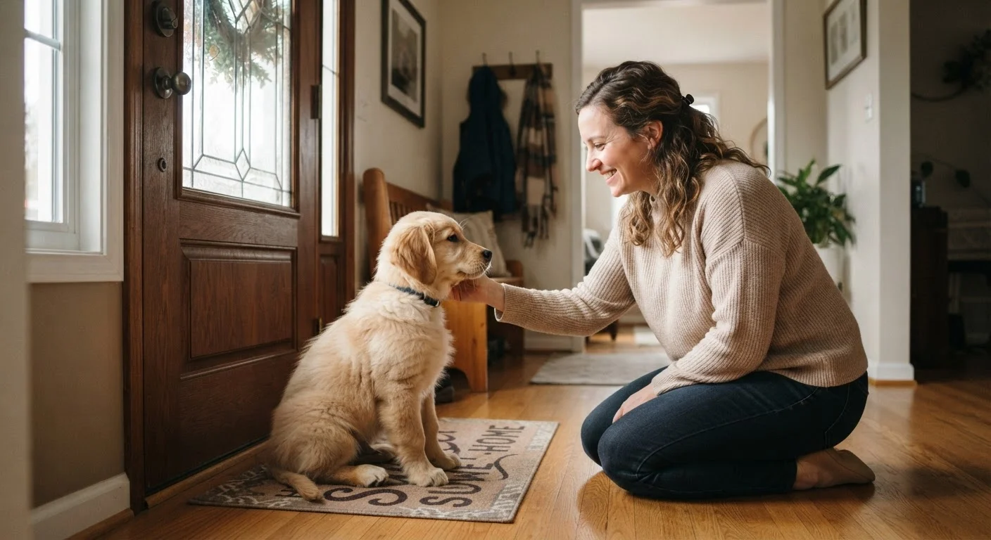 Teaching a Puppy to Stay Calm During Greetings
